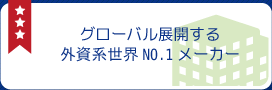 グローバル展開する外資系世界NO.1メーカー